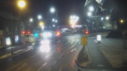 Křižovatka ulic Komenského a Velké Novosady