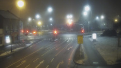 Křižovatka ulic Komenského a Velké Novosady