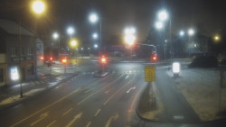 Křižovatka ulic Komenského a Velké Novosady