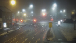 Křižovatka ulic Komenského a Velké Novosady