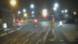 Křižovatka ulic Komenského a Velké Novosady