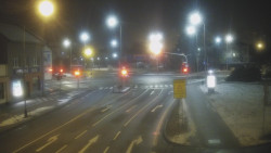 Křižovatka ulic Komenského a Velké Novosady