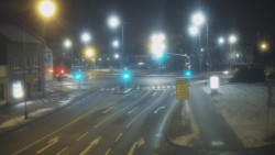 Křižovatka ulic Komenského a Velké Novosady