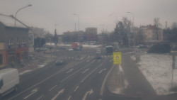 Křižovatka ulic Komenského a Velké Novosady