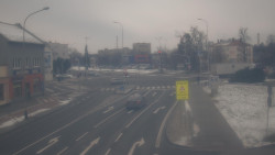 Křižovatka ulic Komenského a Velké Novosady