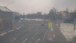 Křižovatka ulic Komenského a Velké Novosady