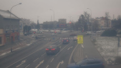 Křižovatka ulic Komenského a Velké Novosady