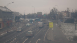 Křižovatka ulic Komenského a Velké Novosady