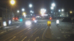 Křižovatka ulic Komenského a Velké Novosady