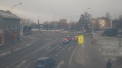 Křižovatka ulic Komenského a Velké Novosady