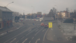 Křižovatka ulic Komenského a Velké Novosady