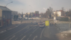 Křižovatka ulic Komenského a Velké Novosady