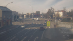 Křižovatka ulic Komenského a Velké Novosady