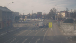 Křižovatka ulic Komenského a Velké Novosady