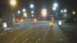 Křižovatka ulic Komenského a Velké Novosady