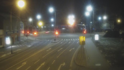 Křižovatka ulic Komenského a Velké Novosady