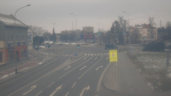 Křižovatka ulic Komenského a Velké Novosady