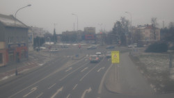 Křižovatka ulic Komenského a Velké Novosady