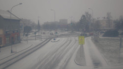 Křižovatka ulic Komenského a Velké Novosady