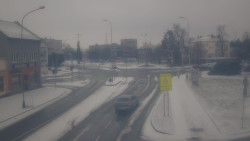 Křižovatka ulic Komenského a Velké Novosady