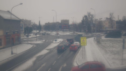 Křižovatka ulic Komenského a Velké Novosady