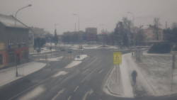 Křižovatka ulic Komenského a Velké Novosady