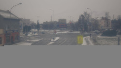 Křižovatka ulic Komenského a Velké Novosady