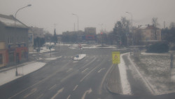 Křižovatka ulic Komenského a Velké Novosady