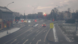 Křižovatka ulic Komenského a Velké Novosady