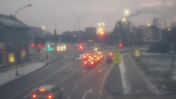 Křižovatka ulic Komenského a Velké Novosady