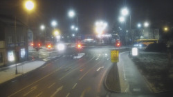 Křižovatka ulic Komenského a Velké Novosady