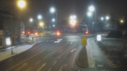 Křižovatka ulic Komenského a Velké Novosady