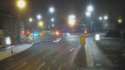 Křižovatka ulic Komenského a Velké Novosady