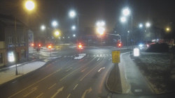 Křižovatka ulic Komenského a Velké Novosady