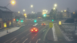 Křižovatka ulic Komenského a Velké Novosady