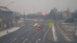 Křižovatka ulic Komenského a Velké Novosady