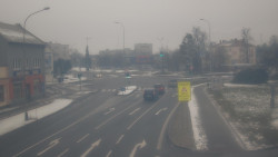 Křižovatka ulic Komenského a Velké Novosady