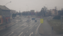 Křižovatka ulic Komenského a Velké Novosady