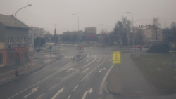 Křižovatka ulic Komenského a Velké Novosady