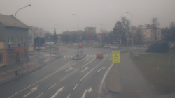 Křižovatka ulic Komenského a Velké Novosady