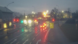 Křižovatka ulic Komenského a Velké Novosady