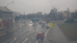 Křižovatka ulic Komenského a Velké Novosady