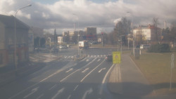 Křižovatka ulic Komenského a Velké Novosady