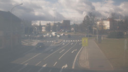 Křižovatka ulic Komenského a Velké Novosady