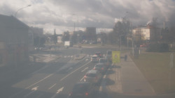 Křižovatka ulic Komenského a Velké Novosady