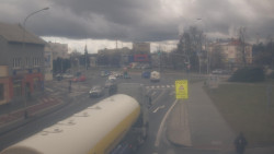 Křižovatka ulic Komenského a Velké Novosady