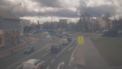 Křižovatka ulic Komenského a Velké Novosady