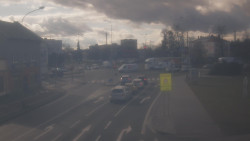 Křižovatka ulic Komenského a Velké Novosady