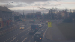 Křižovatka ulic Komenského a Velké Novosady