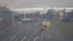 Křižovatka ulic Komenského a Velké Novosady